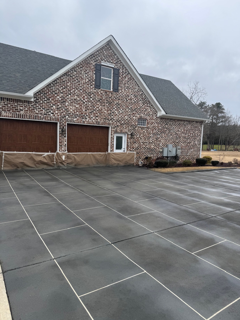 Hand crafted, elegant, decorative concrete project completed in Clanton, AL